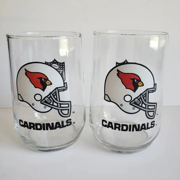 NFL AZ Cardinals Stemless Wine Glasses - Picture 1 of 4